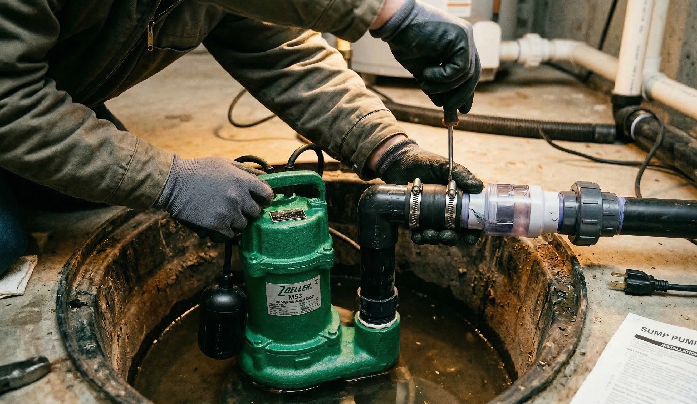 Sump Pump Replacement by Di Renzi Brothers in Richboro, PA